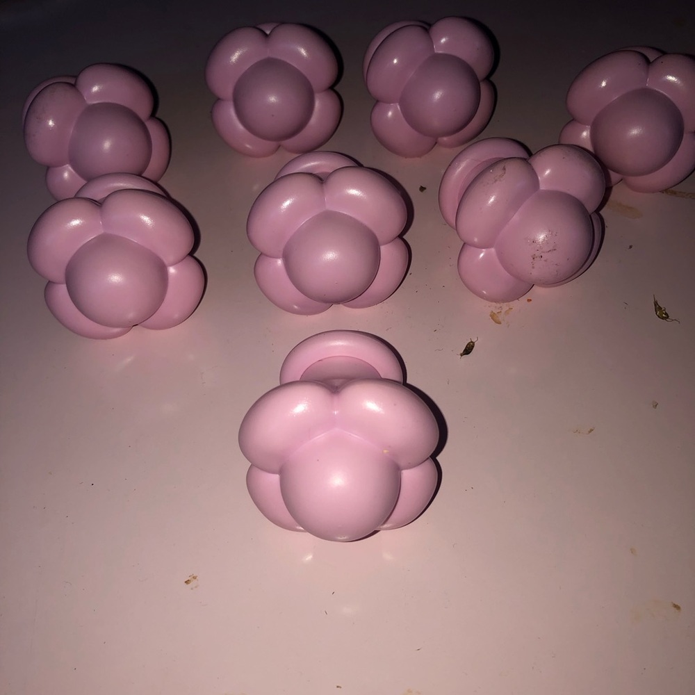Ikea Skulptur Pink Porcelain Curtain Rod Finial . Could be used as handles-used - Picture 8 of 13